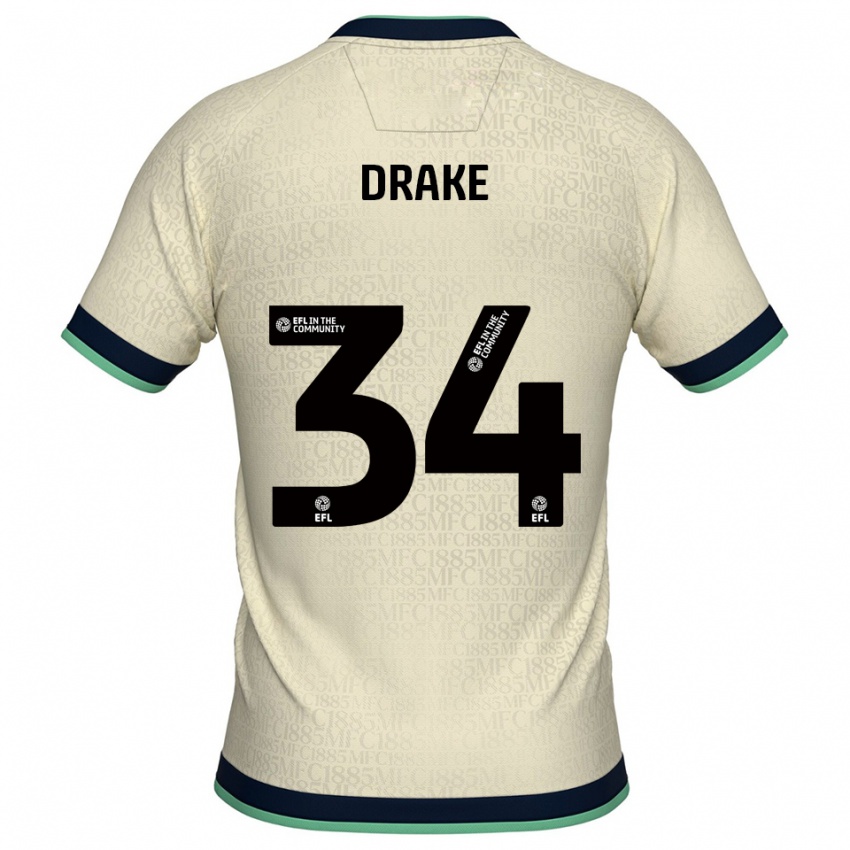 גברים בן דרייק #34 שמפניה כחול נייבי הרחק ג'רזי 2025/26 חולצה קצרה