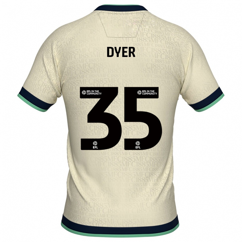 גברים Jet Dyer #35 שמפניה כחול נייבי הרחק ג'רזי 2025/26 חולצה קצרה