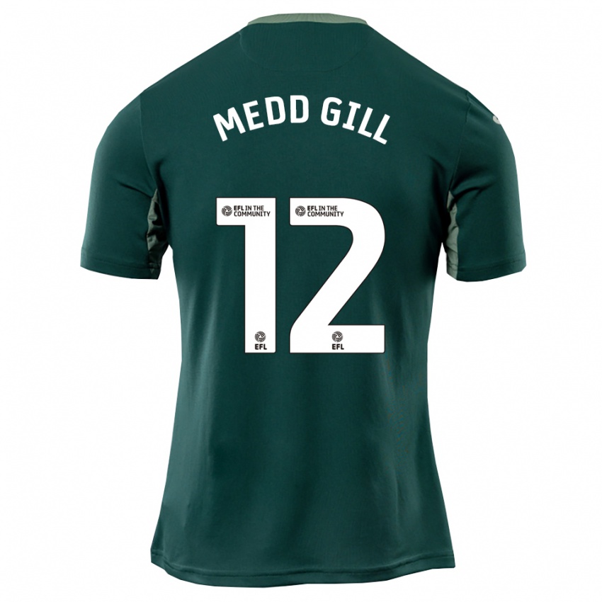 גברים טמסין מד-גיל #12 ירוק לבן סגול הרחק ג'רזי 2025/26 חולצה קצרה