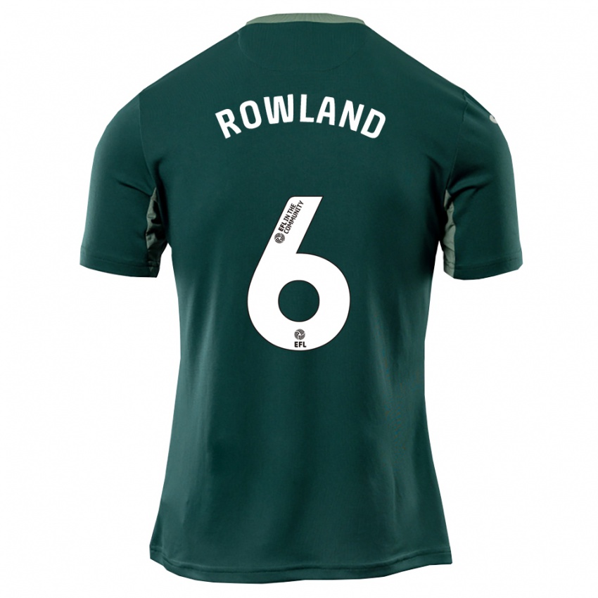 גברים Sonny Rowland #6 ירוק לבן סגול הרחק ג'רזי 2025/26 חולצה קצרה