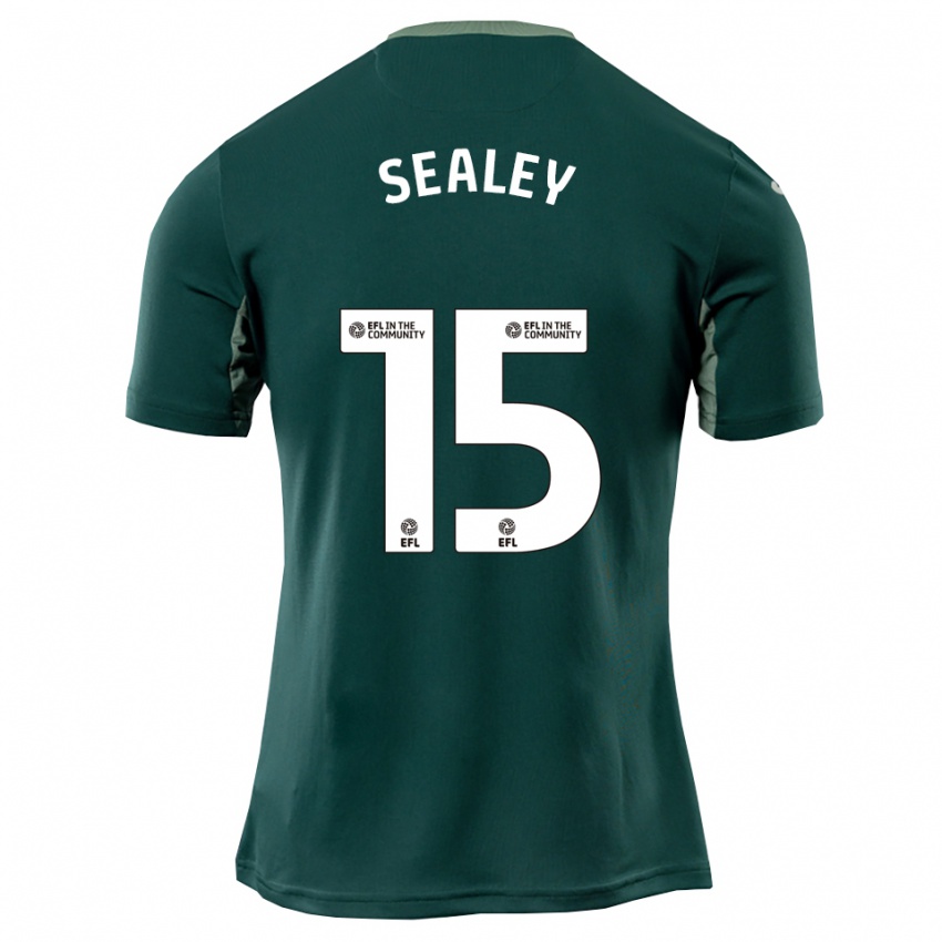 גברים La'sean Sealey #15 ירוק לבן סגול הרחק ג'רזי 2025/26 חולצה קצרה