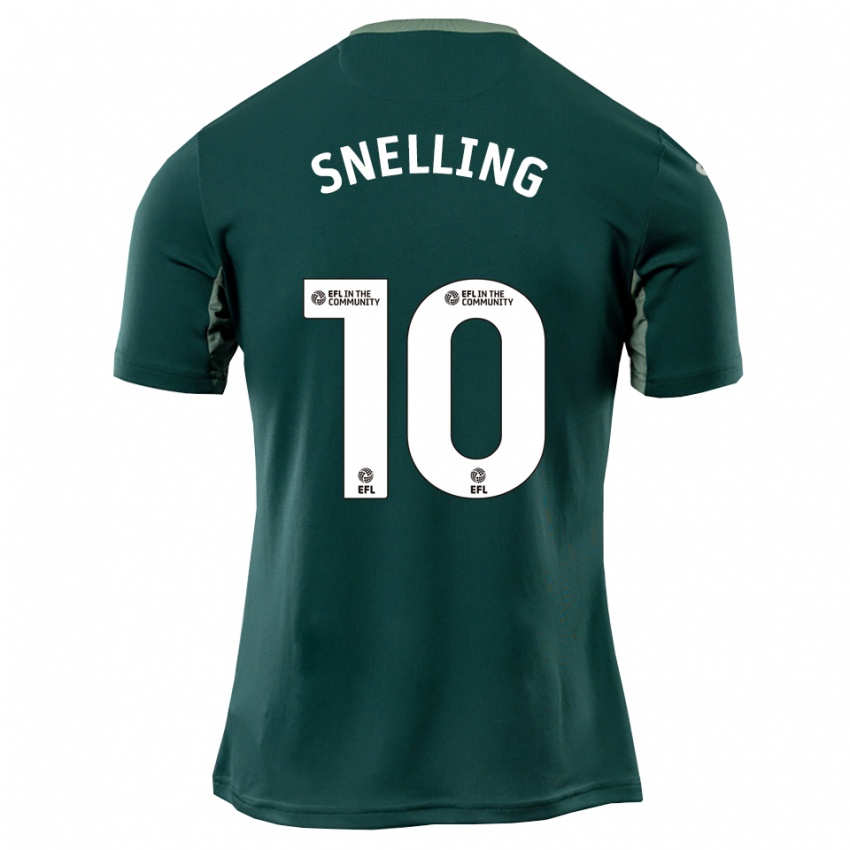 גברים Natasha Snelling #10 ירוק לבן סגול הרחק ג'רזי 2025/26 חולצה קצרה