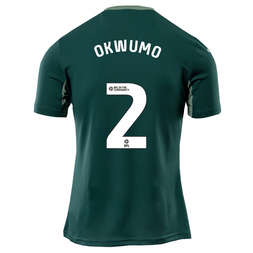 גברים Harmony Okwumo #2 ירוק לבן סגול הרחק ג'רזי 2025/26 חולצה קצרה