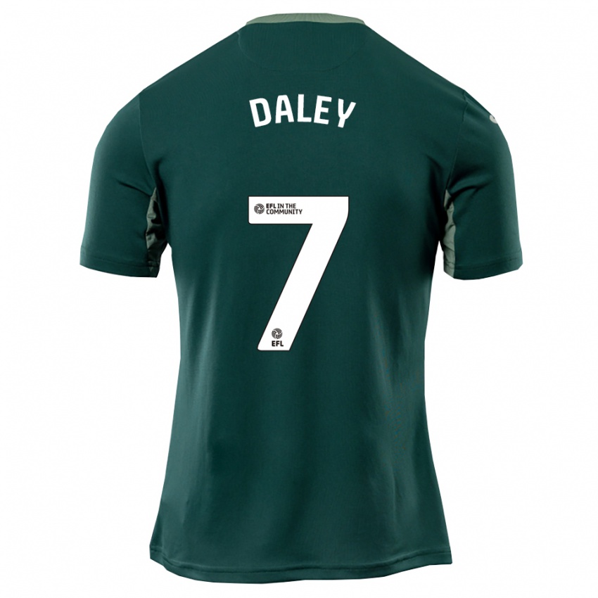 גברים Damari Daley #7 ירוק לבן סגול הרחק ג'רזי 2025/26 חולצה קצרה