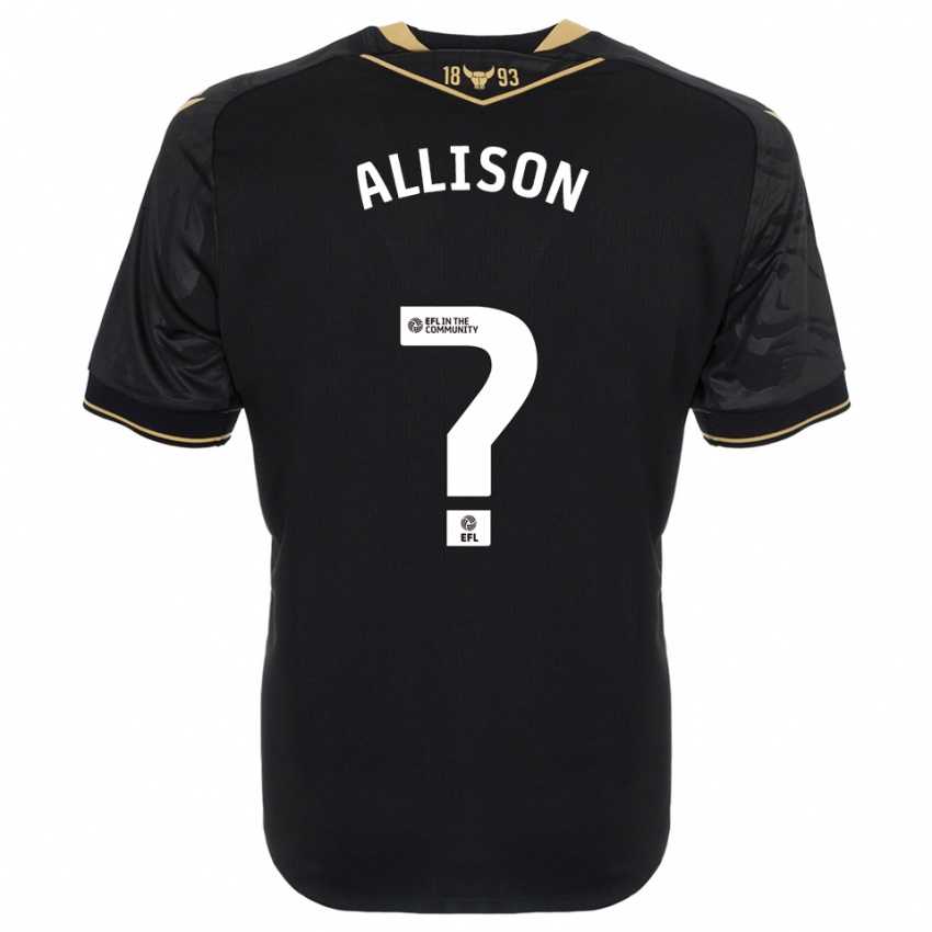 גברים Lauren Allison #0 שחור זהב הרחק ג'רזי 2025/26 חולצה קצרה