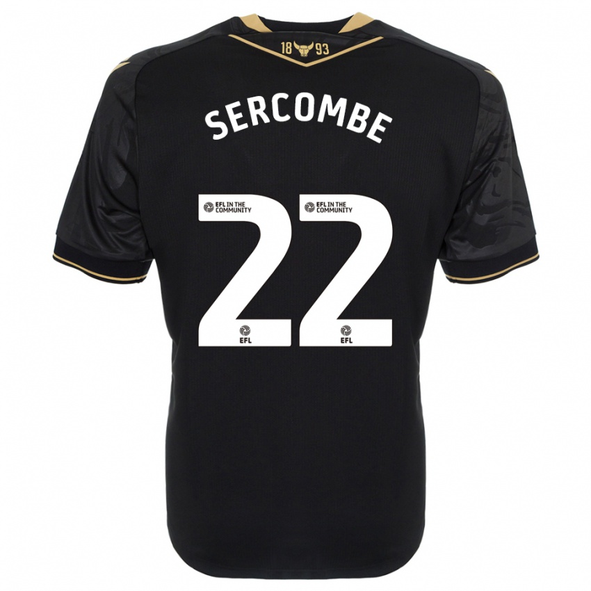 גברים פריס סרקומבה #22 שחור זהב הרחק ג'רזי 2025/26 חולצה קצרה