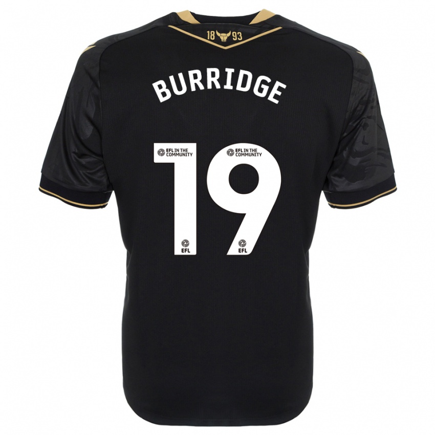 גברים לאה בורידג' #19 שחור זהב הרחק ג'רזי 2025/26 חולצה קצרה