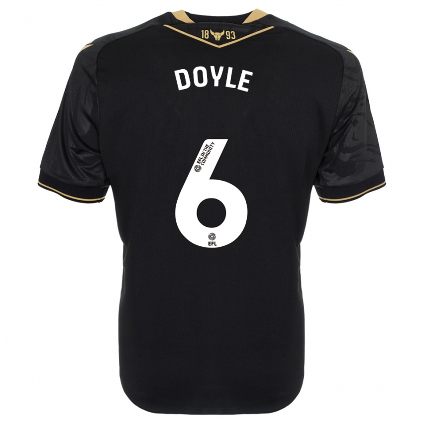 גברים קאלום דויל #6 שחור זהב הרחק ג'רזי 2025/26 חולצה קצרה