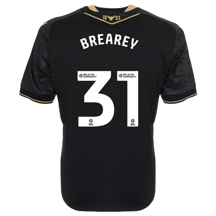 גברים אדי ברירי #31 שחור זהב הרחק ג'רזי 2025/26 חולצה קצרה