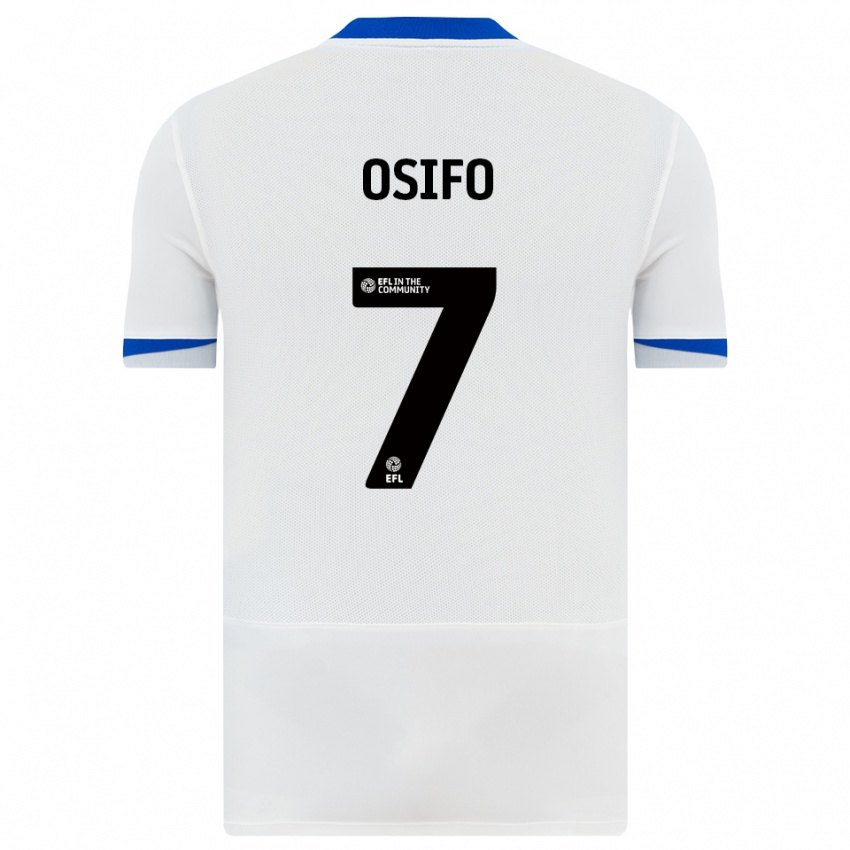 גברים ג׳רמיין אוסיפו #7 לבן שחור הרחק ג'רזי 2025/26 חולצה קצרה