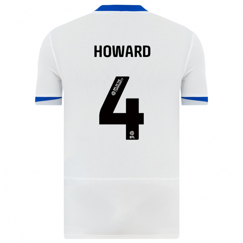 גברים Cody Howard #4 לבן שחור הרחק ג'רזי 2025/26 חולצה קצרה