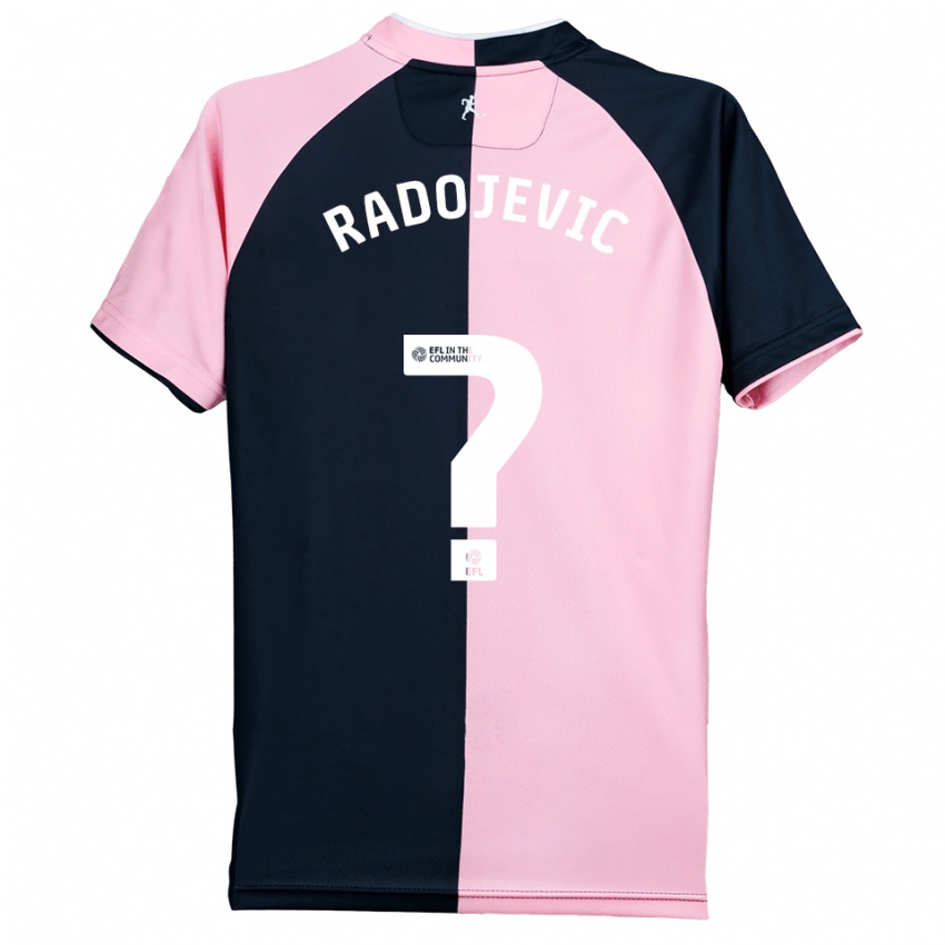 גברים Luka Radojevic #0 ורוד שחור הרחק ג'רזי 2025/26 חולצה קצרה