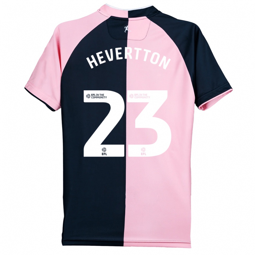 גברים Hevertton #23 ורוד שחור הרחק ג'רזי 2025/26 חולצה קצרה