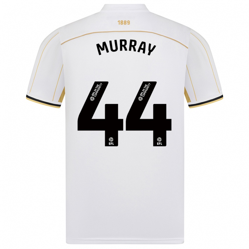 גברים סטארה מוראי #44 לבן זהב הרחק ג'רזי 2025/26 חולצה קצרה