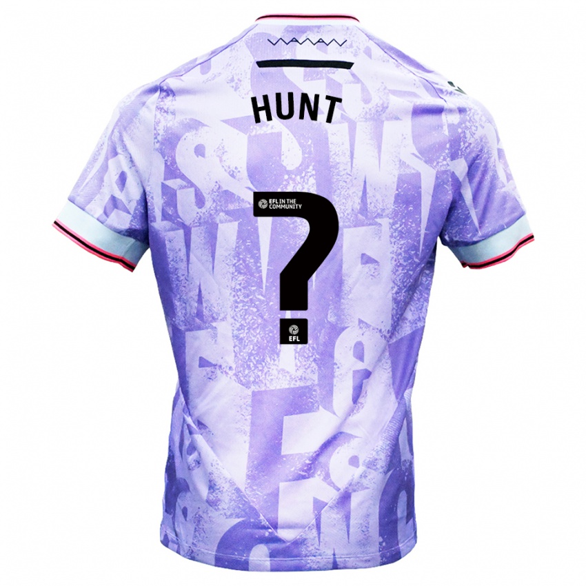 גברים Finley Hunt #0 לילך לבן הרחק ג'רזי 2025/26 חולצה קצרה