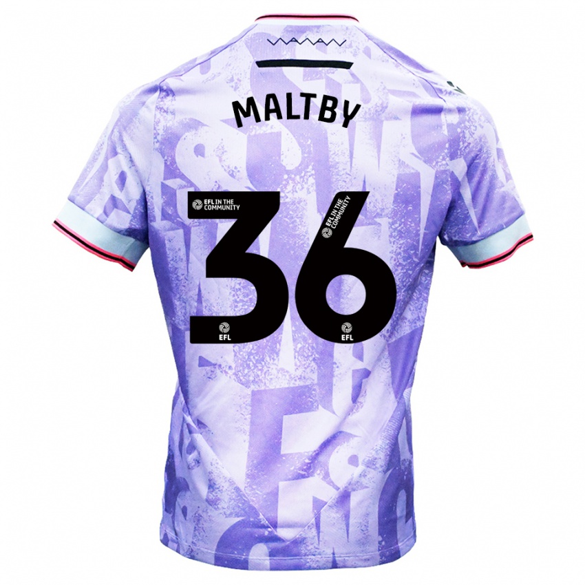 גברים מקנזי מלטבי #36 לילך לבן הרחק ג'רזי 2025/26 חולצה קצרה