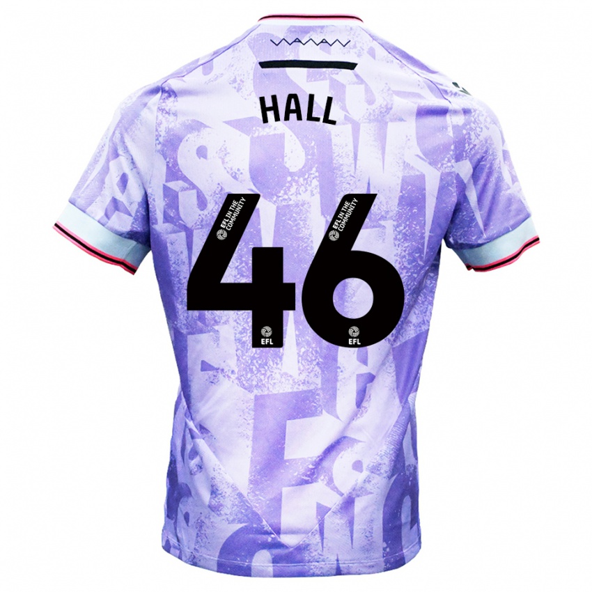 גברים ג'ק הול #46 לילך לבן הרחק ג'רזי 2025/26 חולצה קצרה