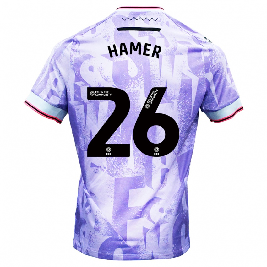 גברים בן האמר #26 לילך לבן הרחק ג'רזי 2025/26 חולצה קצרה