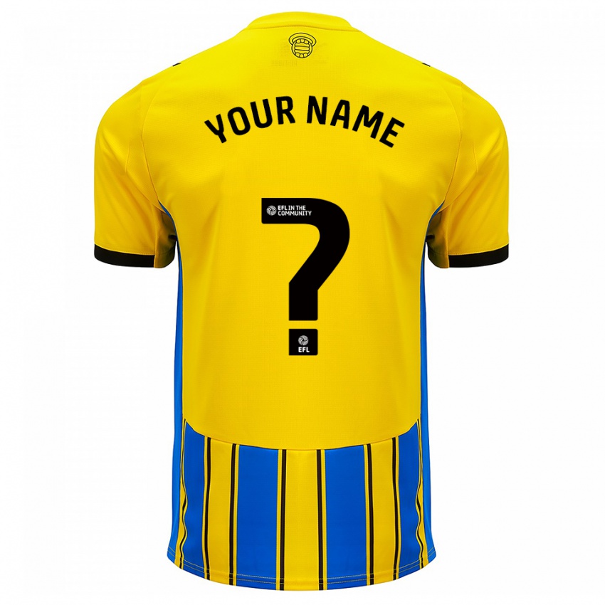 גברים השם שלך #0 כחול צהוב הרחק ג'רזי 2025/26 חולצה קצרה