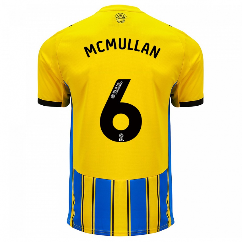 גברים קורבנות מקמולן #6 כחול צהוב הרחק ג'רזי 2025/26 חולצה קצרה