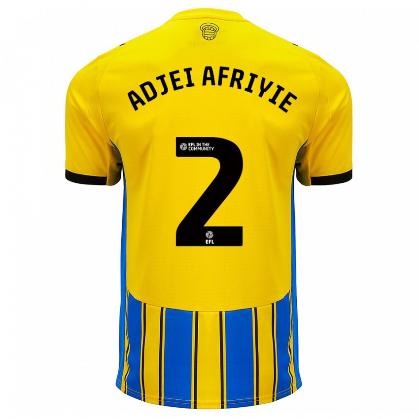 גברים הנזל אדג'י-אפריי #2 כחול צהוב הרחק ג'רזי 2025/26 חולצה קצרה