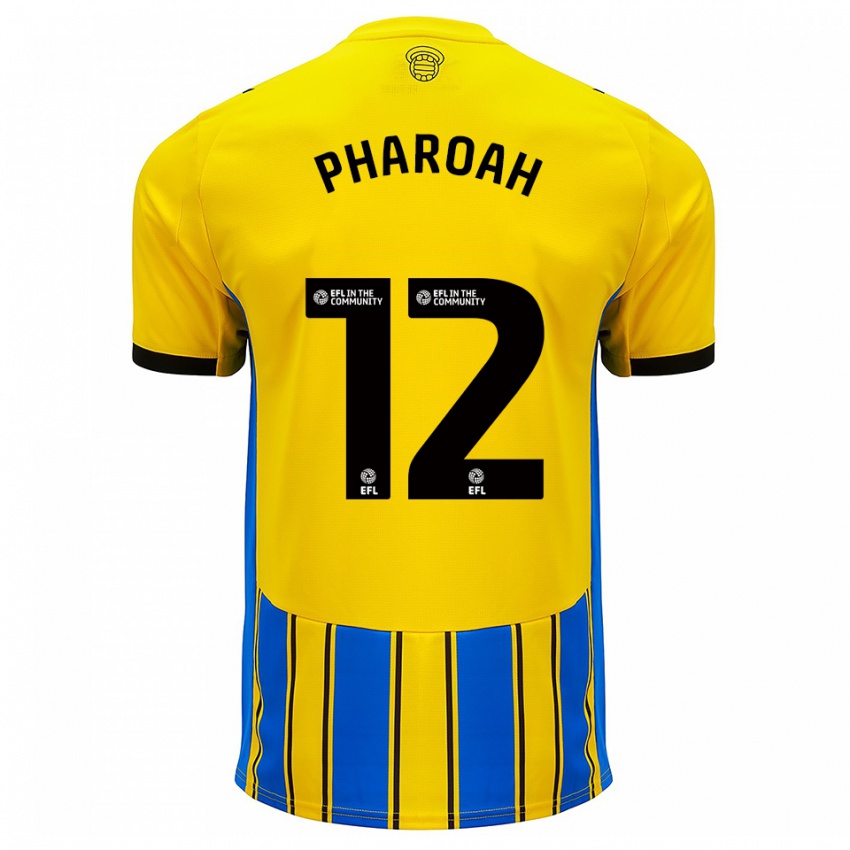 גברים Sophia Pharoah #12 כחול צהוב הרחק ג'רזי 2025/26 חולצה קצרה