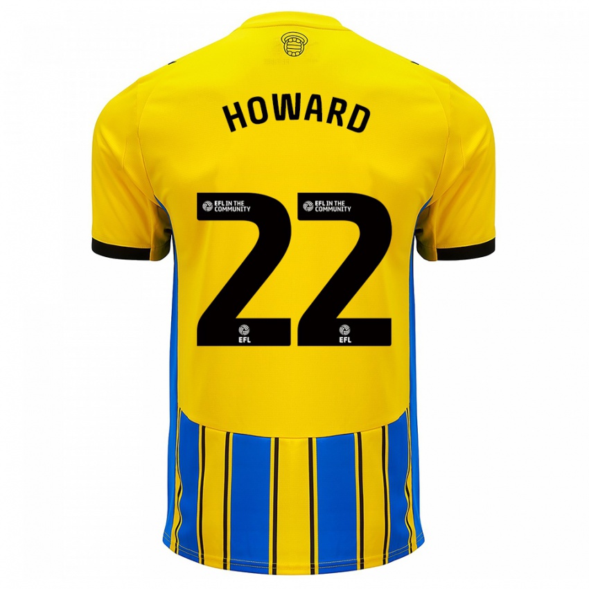 גברים בת'אני-מיי הווארד #22 כחול צהוב הרחק ג'רזי 2025/26 חולצה קצרה
