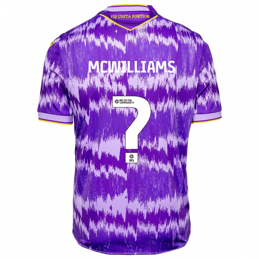 גברים Josh Mcwilliams #0 סגול צהוב הרחק ג'רזי 2025/26 חולצה קצרה