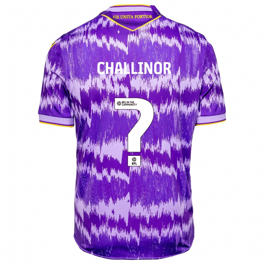 גברים אוליבר צ׳לינור #0 סגול צהוב הרחק ג'רזי 2025/26 חולצה קצרה