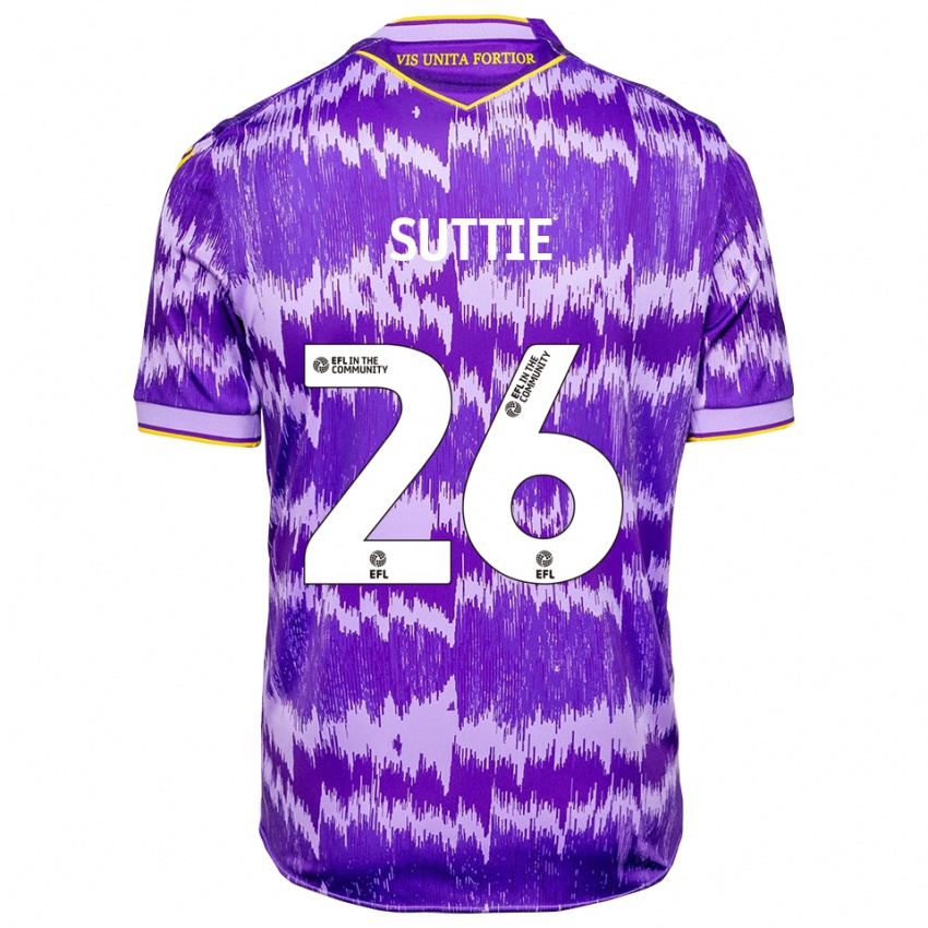 גברים ארבלה סוטי #26 סגול צהוב הרחק ג'רזי 2025/26 חולצה קצרה