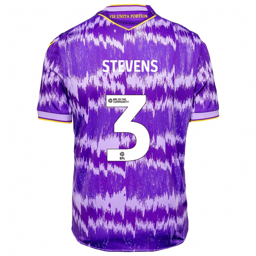 גברים אנדה סטיבנס #3 סגול צהוב הרחק ג'רזי 2025/26 חולצה קצרה