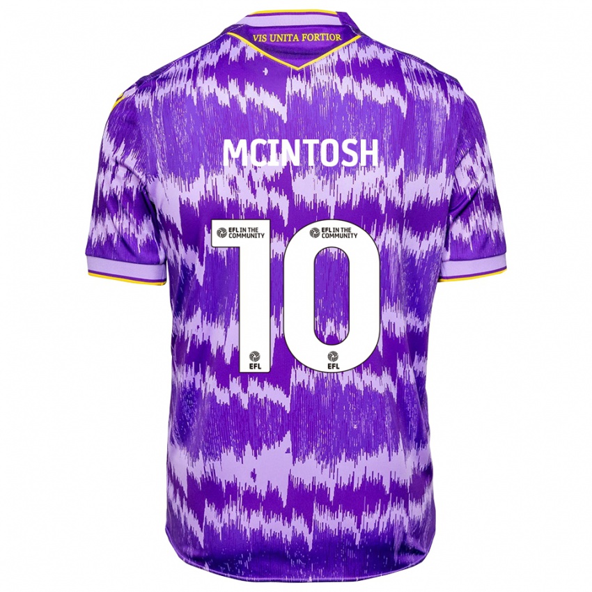 גברים רובן מקינטוש #10 סגול צהוב הרחק ג'רזי 2025/26 חולצה קצרה