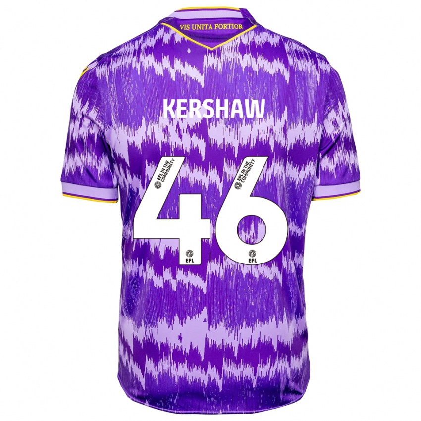 גברים בן קרשו #46 סגול צהוב הרחק ג'רזי 2025/26 חולצה קצרה