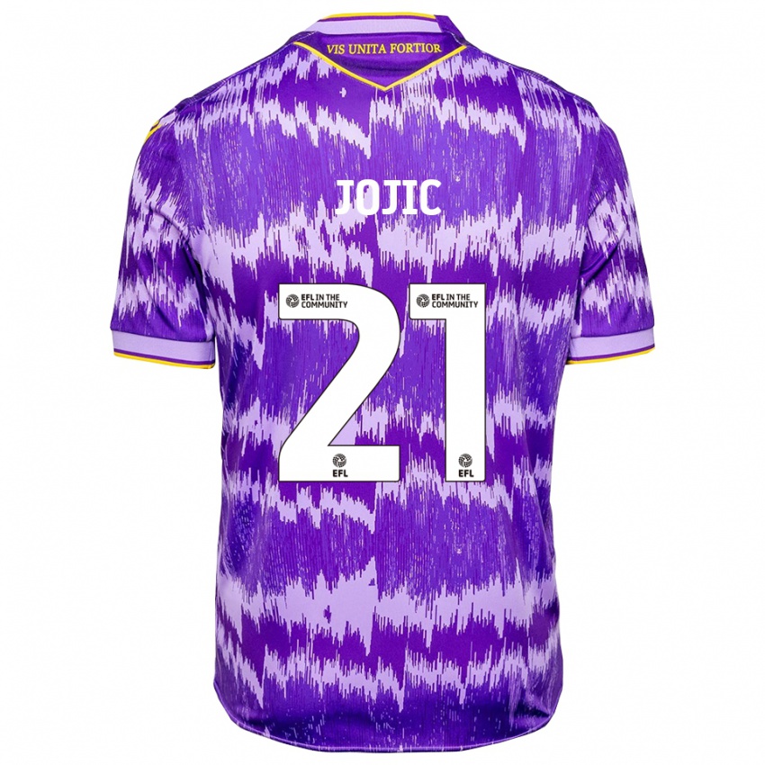 גברים ניקולה יואיץ׳ #21 סגול צהוב הרחק ג'רזי 2025/26 חולצה קצרה