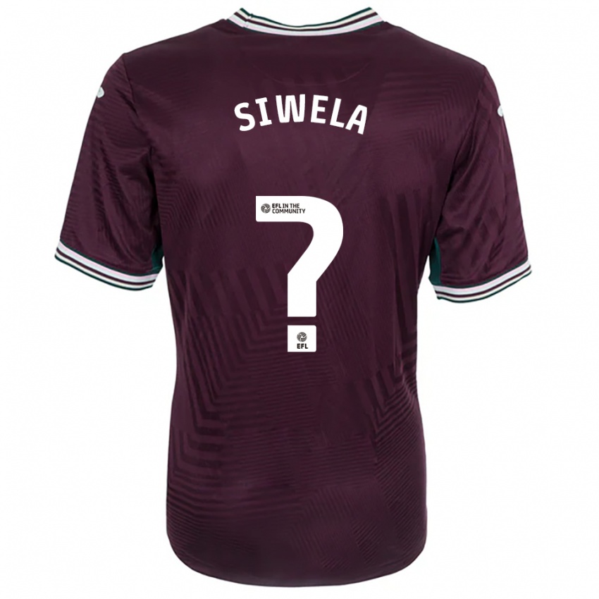 גברים Nioll Siwela #0 חלודה אדום לבן הרחק ג'רזי 2025/26 חולצה קצרה