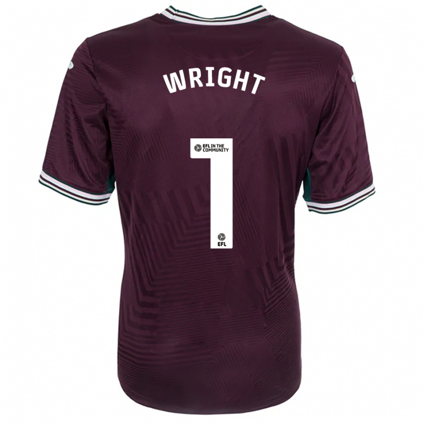 גברים Tom Wright #1 חלודה אדום לבן הרחק ג'רזי 2025/26 חולצה קצרה