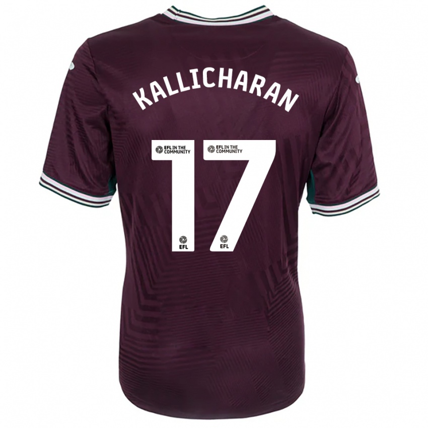 גברים ג׳וסאיה קאליצ׳ארן #17 חלודה אדום לבן הרחק ג'רזי 2025/26 חולצה קצרה