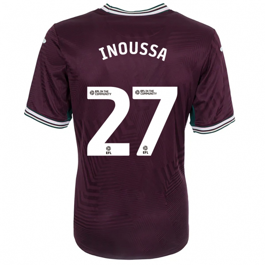 גברים Zeidane Inoussa #27 חלודה אדום לבן הרחק ג'רזי 2025/26 חולצה קצרה