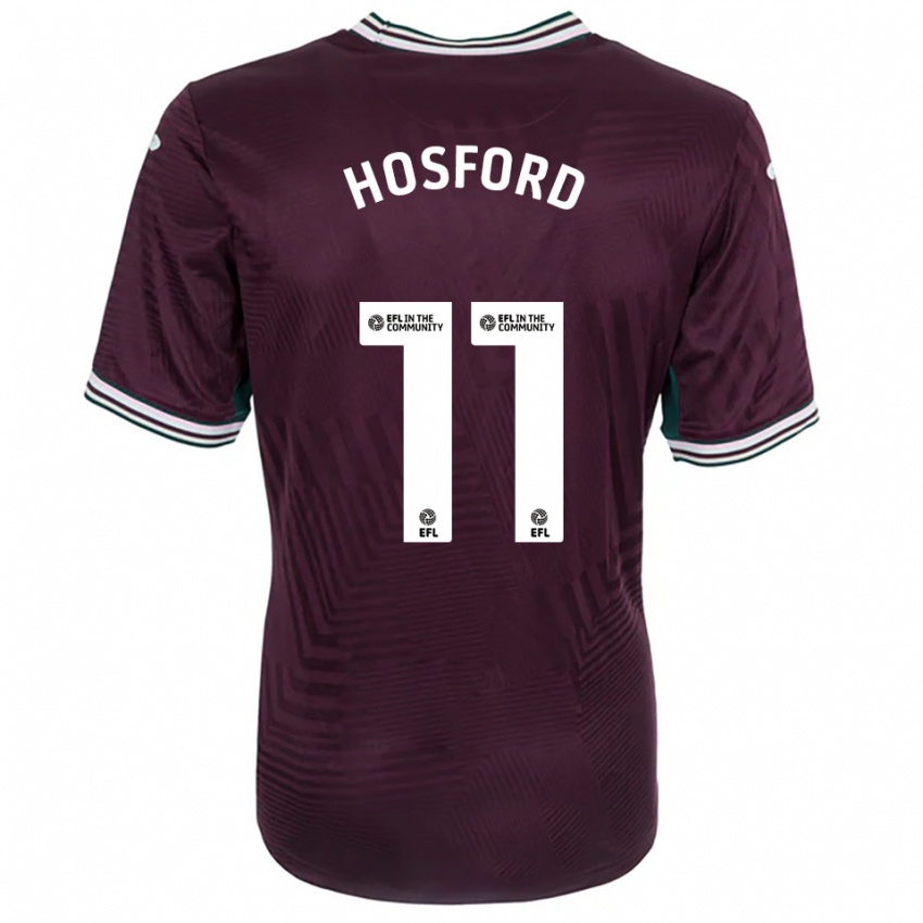 גברים קייטי הוספורד #11 חלודה אדום לבן הרחק ג'רזי 2025/26 חולצה קצרה