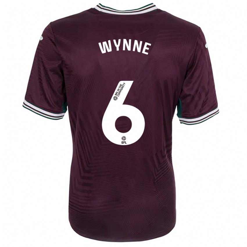 גברים Sammy Wynne #6 חלודה אדום לבן הרחק ג'רזי 2025/26 חולצה קצרה