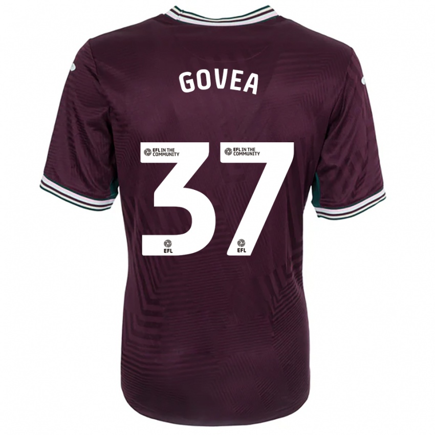 גברים דייוויד איימר גובאה מרלין #37 חלודה אדום לבן הרחק ג'רזי 2025/26 חולצה קצרה