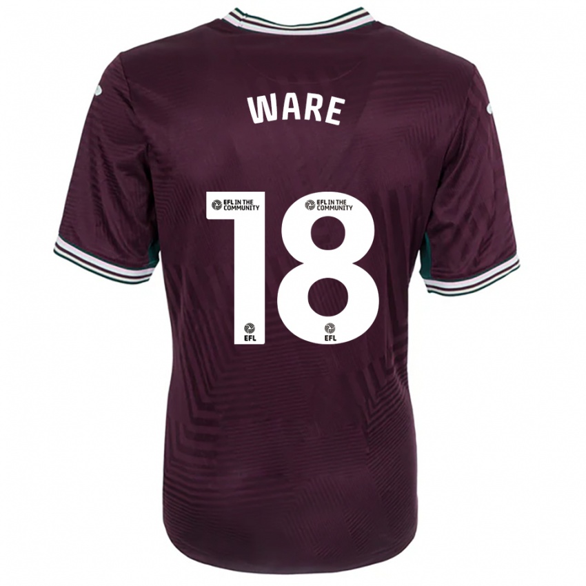 גברים פיבי וור #18 חלודה אדום לבן הרחק ג'רזי 2025/26 חולצה קצרה