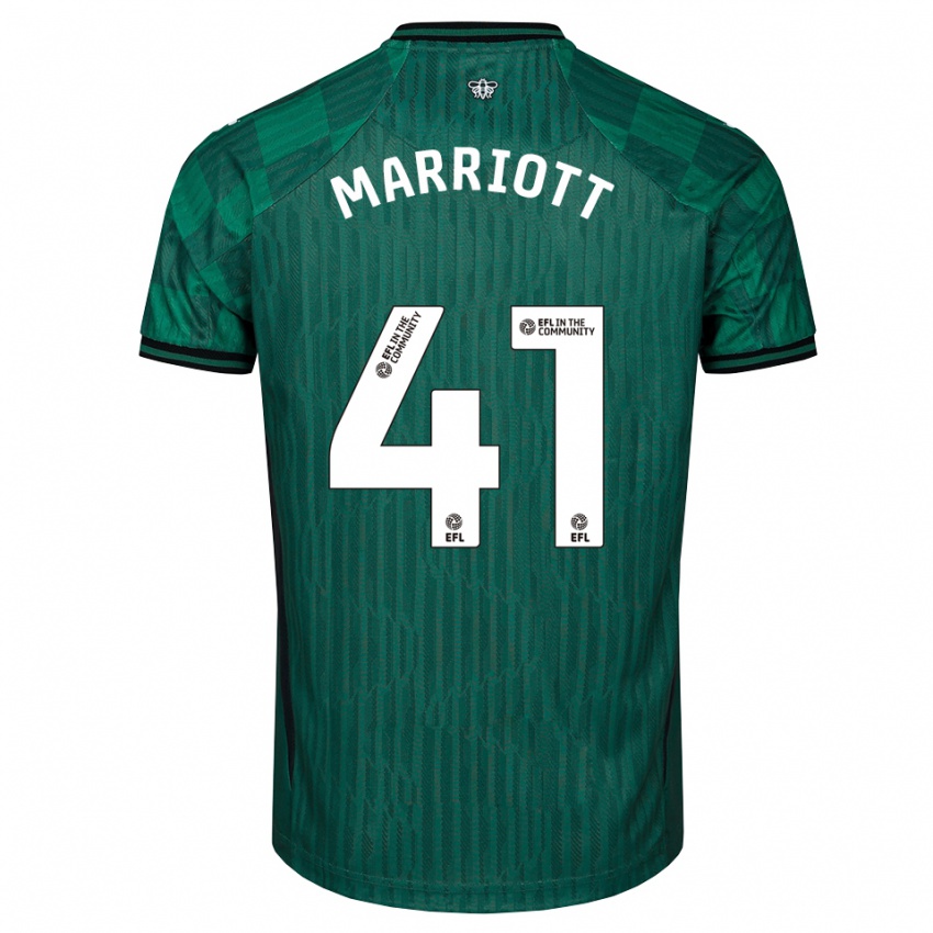 גברים אלפי סימון רודני מריוט #41 ירוק שחור הרחק ג'רזי 2025/26 חולצה קצרה