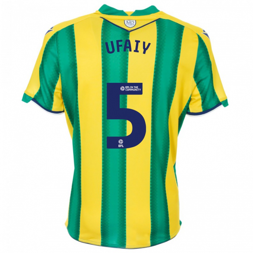 גברים קווין אופיי #5 צהוב ירוק הרחק ג'רזי 2025/26 חולצה קצרה