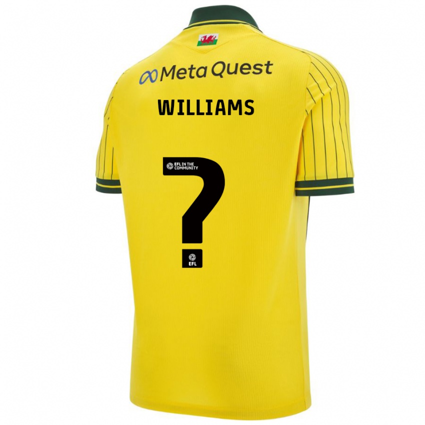 גברים סם וויליאמס #0 צהוב ירוק הרחק ג'רזי 2025/26 חולצה קצרה