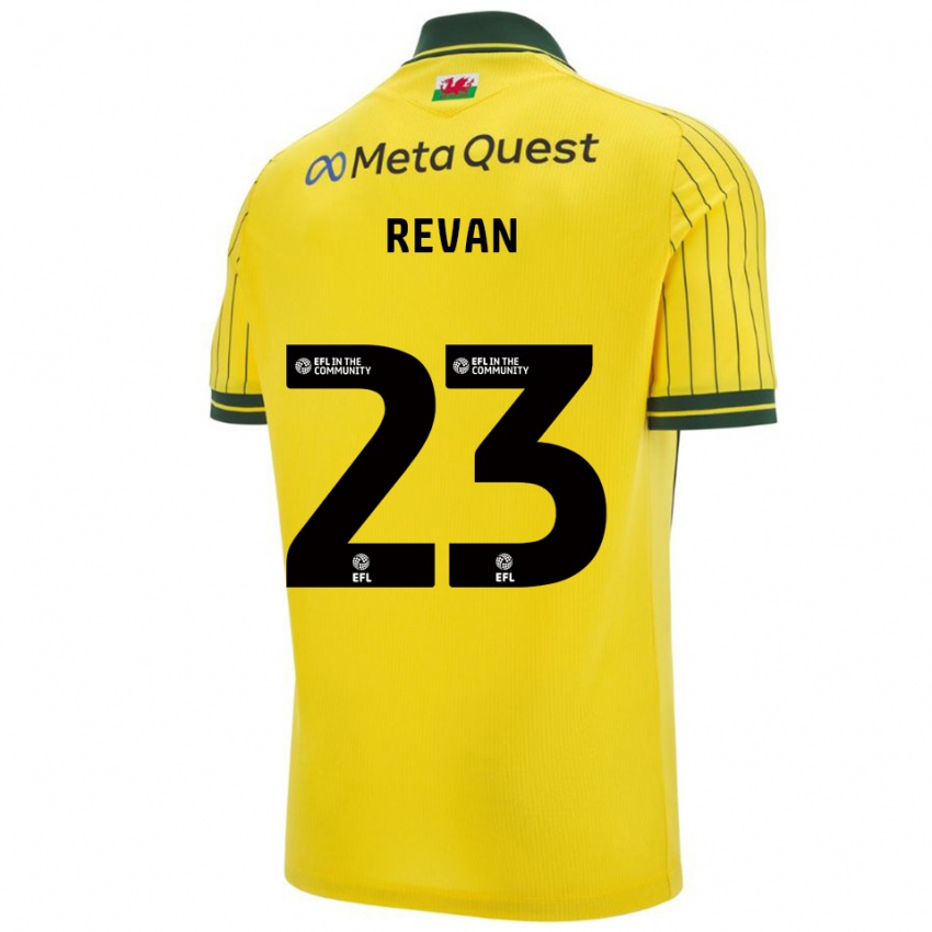 גברים סבסטיאן ריוואן #23 צהוב ירוק הרחק ג'רזי 2025/26 חולצה קצרה