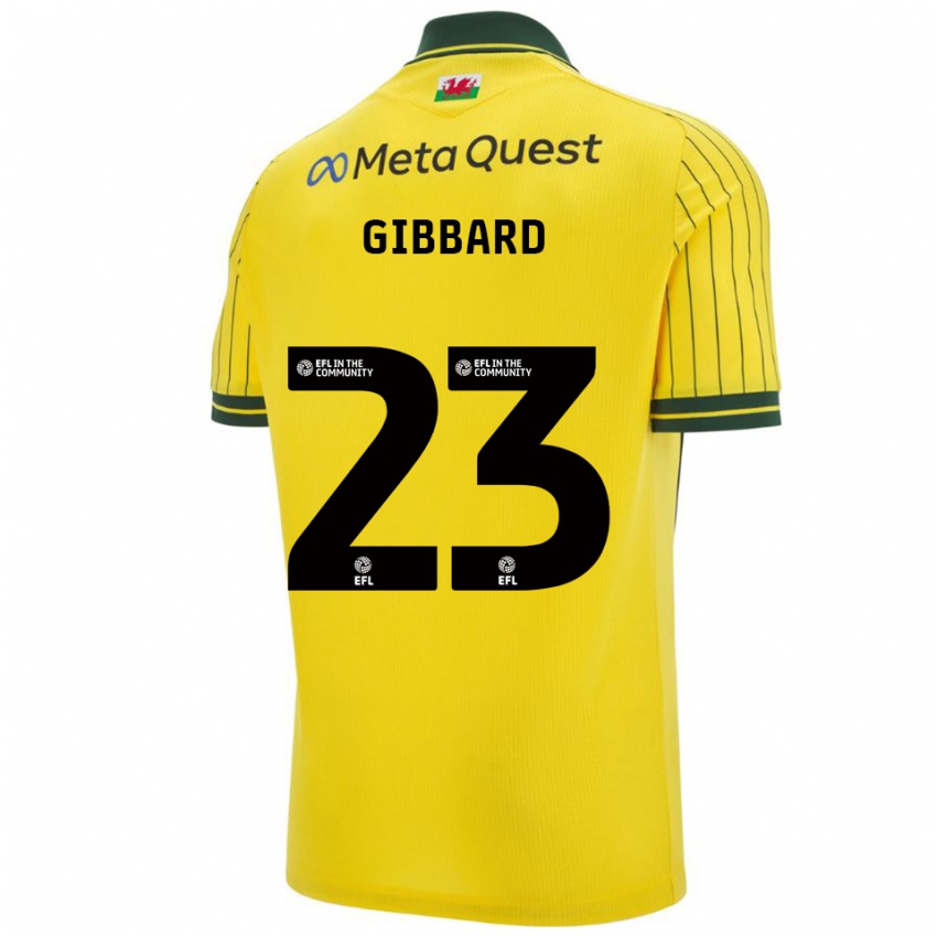 גברים מרי גיברד #23 צהוב ירוק הרחק ג'רזי 2025/26 חולצה קצרה
