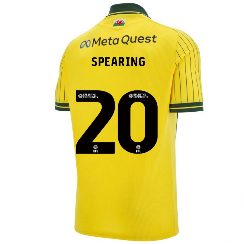 גברים נטשה ספירינג #20 צהוב ירוק הרחק ג'רזי 2025/26 חולצה קצרה