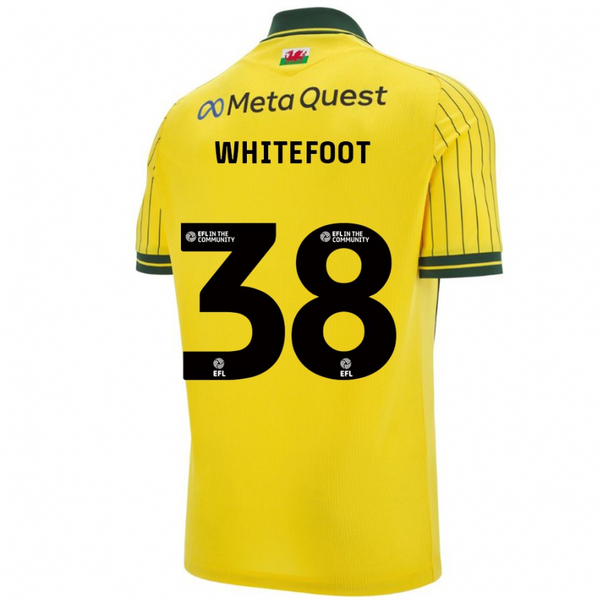 גברים לילי ווייטפוט #38 צהוב ירוק הרחק ג'רזי 2025/26 חולצה קצרה