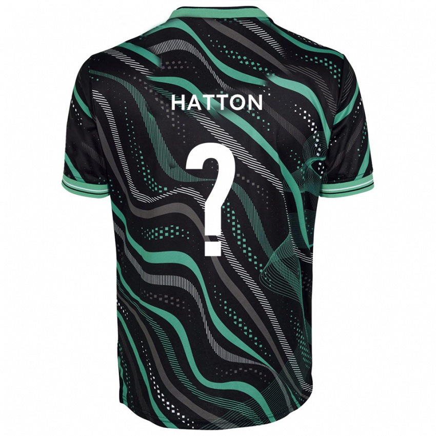 גברים Will Hatton #0 שחור ירוק הרחק ג'רזי 2025/26 חולצה קצרה